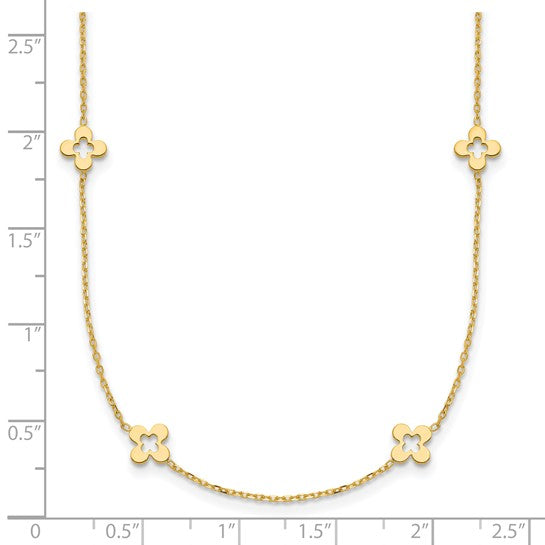 HERCO Gold 4 Leaf Clover Necklaces