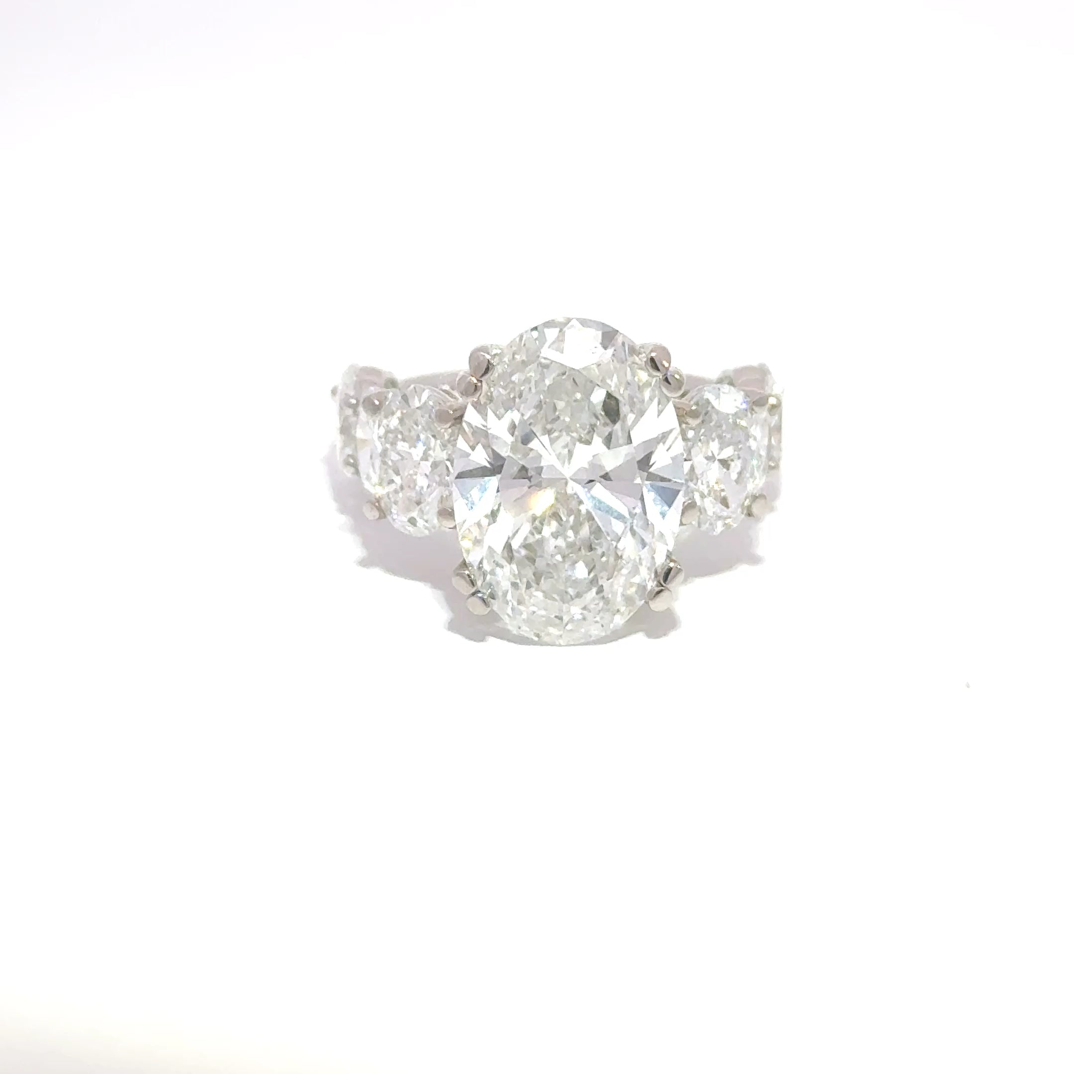 14KW LAB DIAMOND BRIDAL RING 8.98CTW