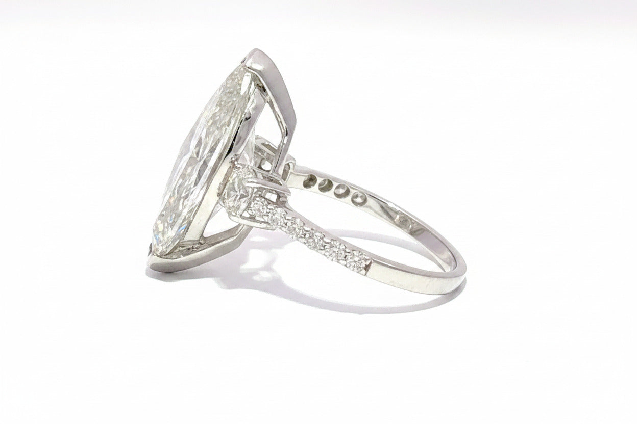 14KW LAB DIAMOND BRIDAL RING 9.85CTW