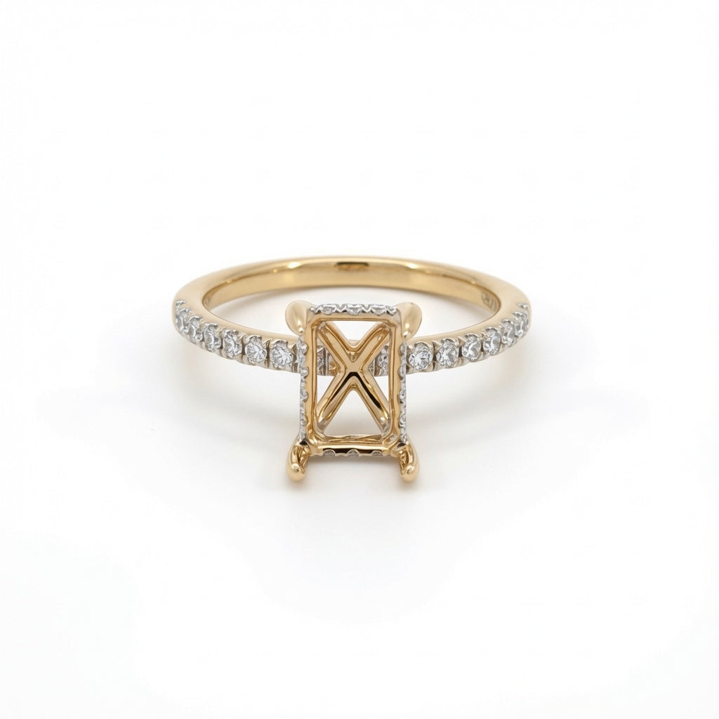 Vega Lab Diamond Semi-Mount Engagement Ring