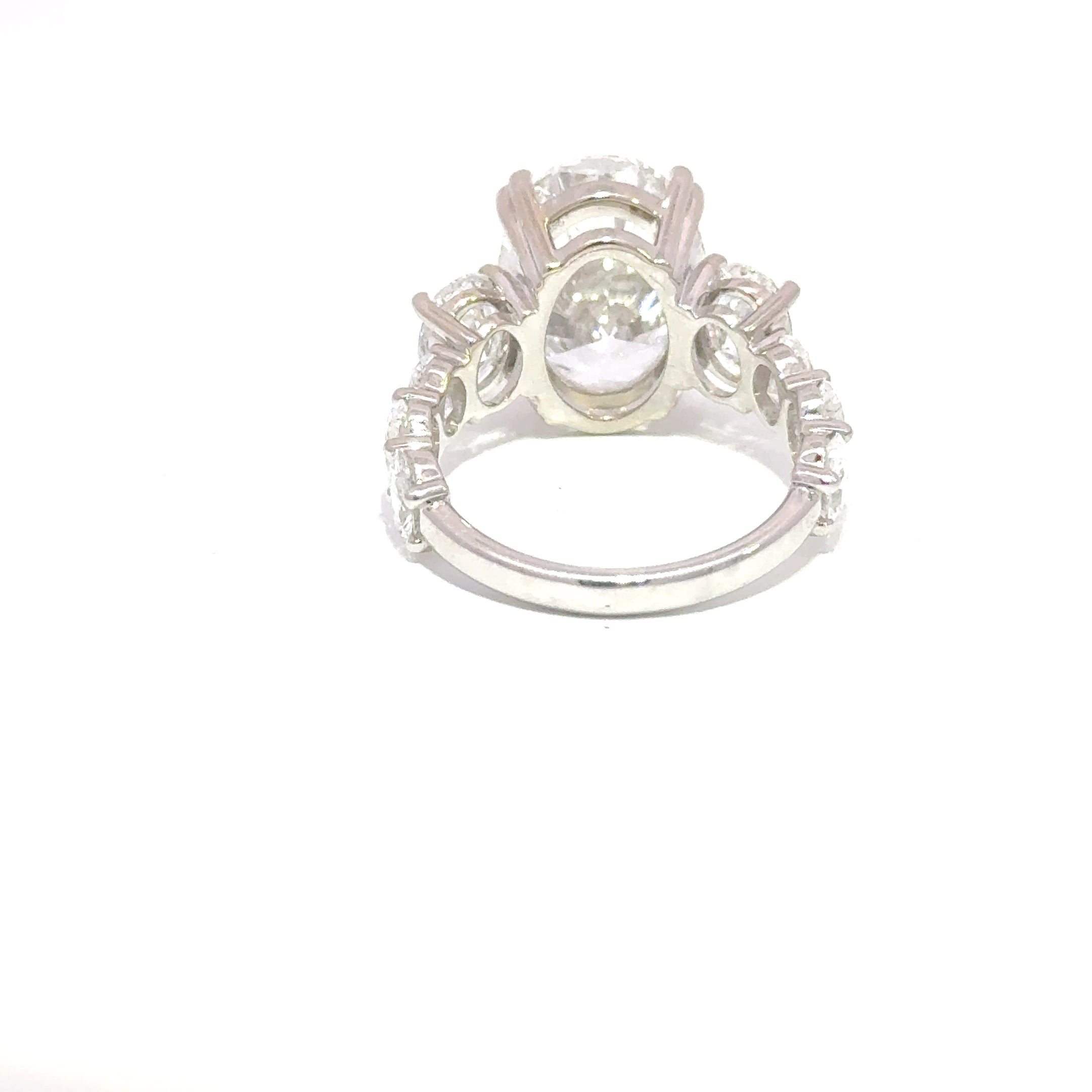 14KW LAB DIAMOND BRIDAL RING 8.98CTW