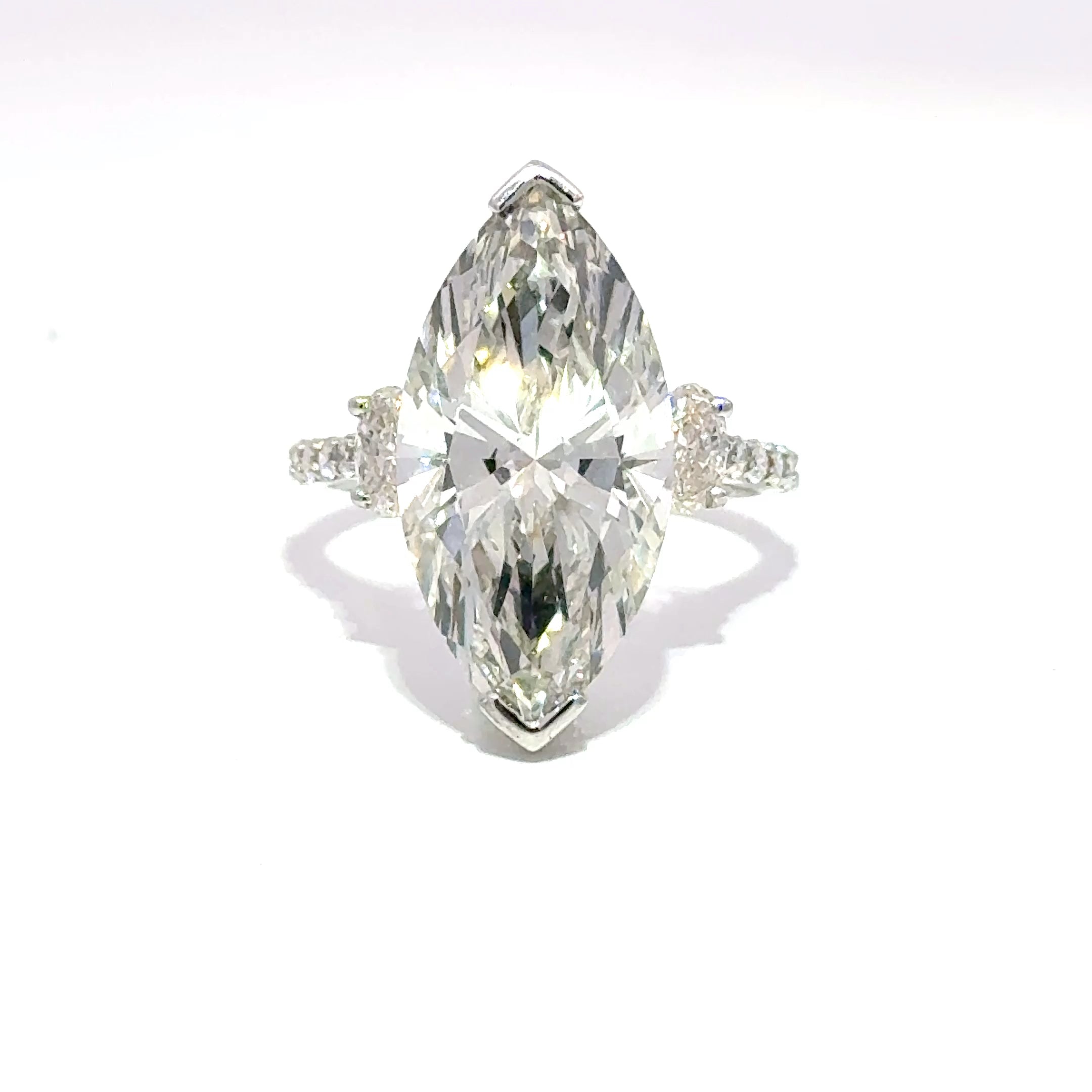 14KW LAB DIAMOND BRIDAL RING 9.85CTW