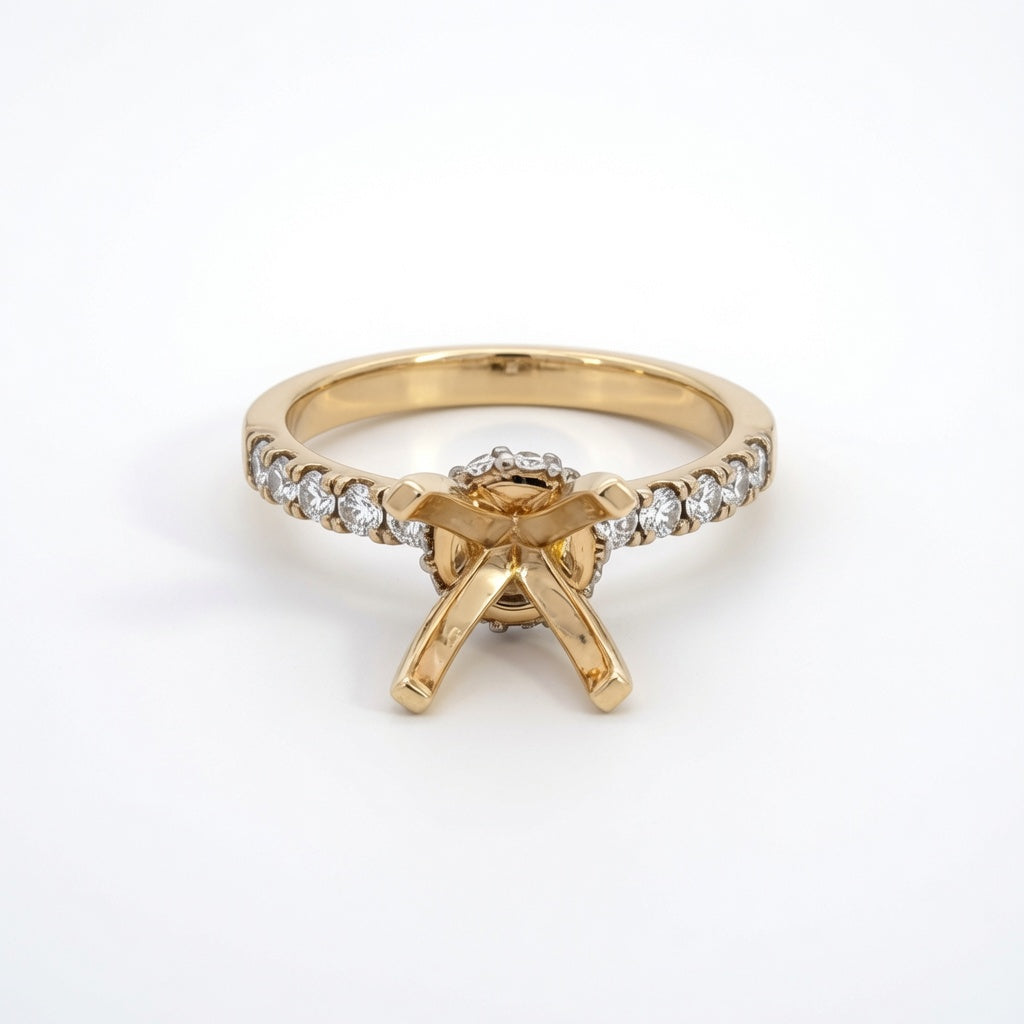 Mira Lab Diamond Semi-Mount Engagement Ring