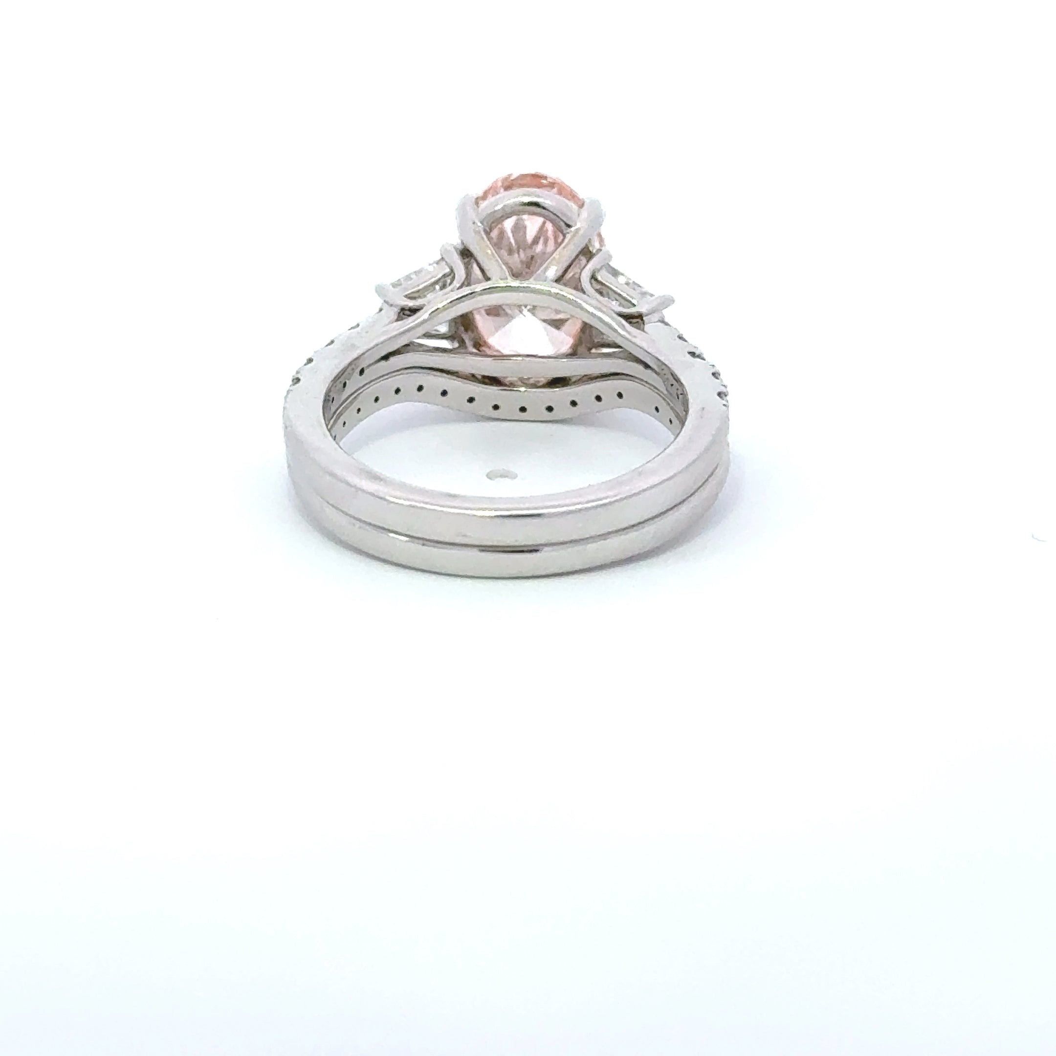 14K LAB PINK DIAMOND RING 4.06 CTW