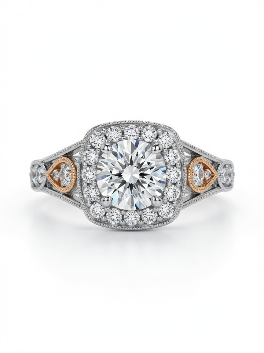The Roselyn Vintage Bridal Ring