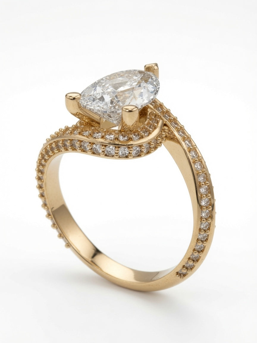 The Ridge Lab Diamond Engagement Ring