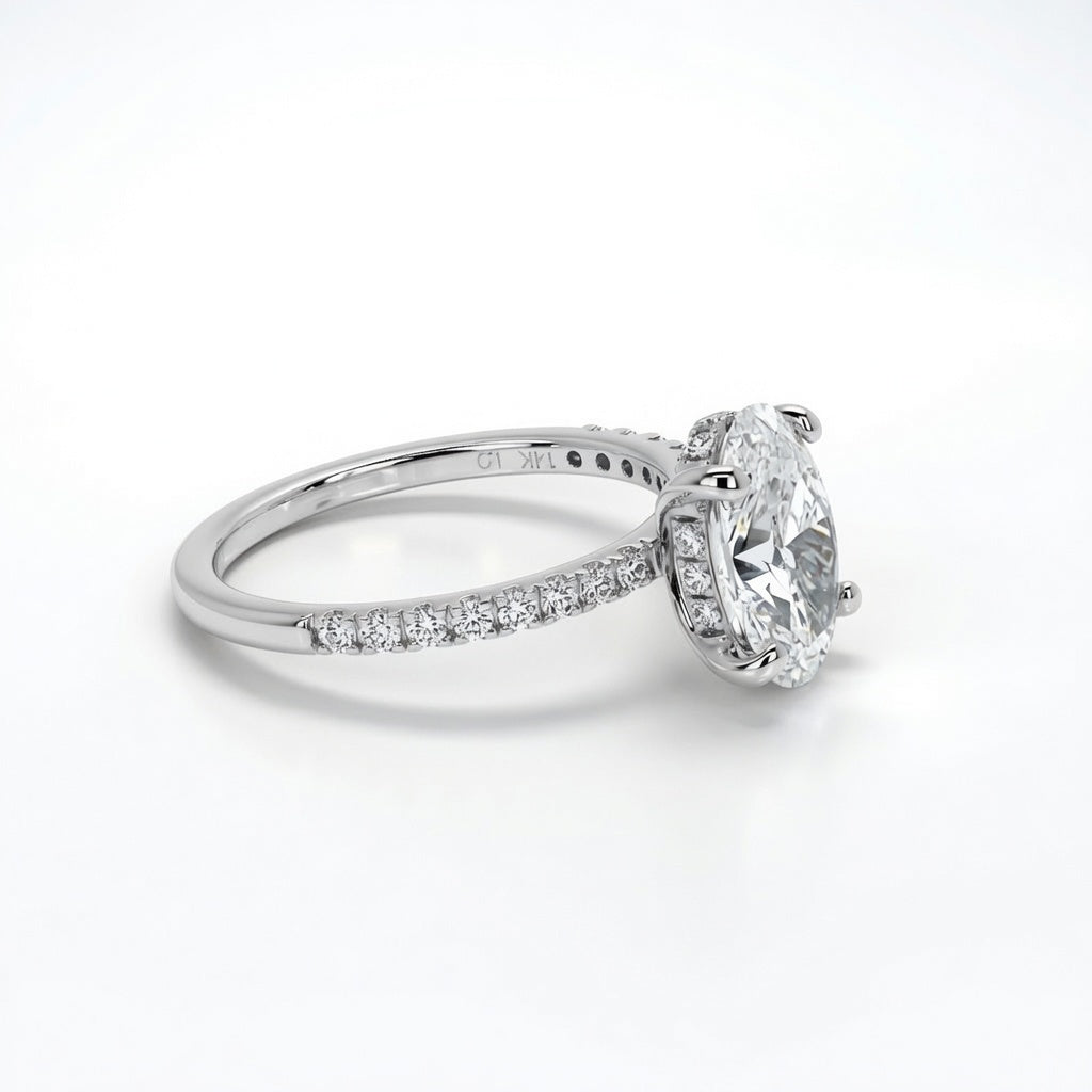 Maia Oval Lab Diamond Engagement Ring