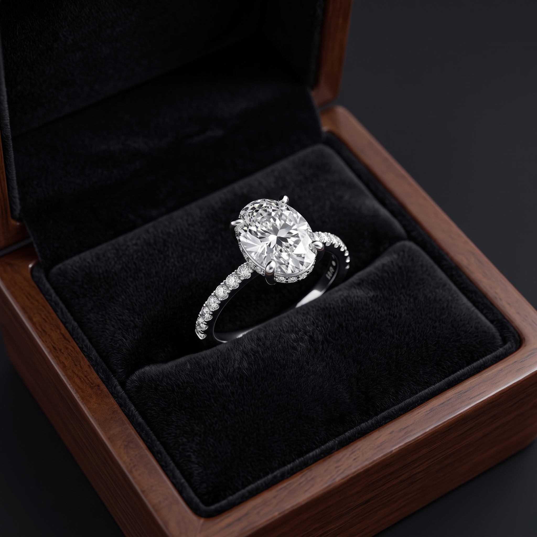 Maia Oval Lab Diamond Engagement Ring