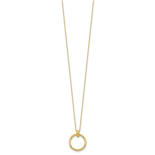 Herco 14K Polished Intertwined Hexagons 18 inch Necklace
