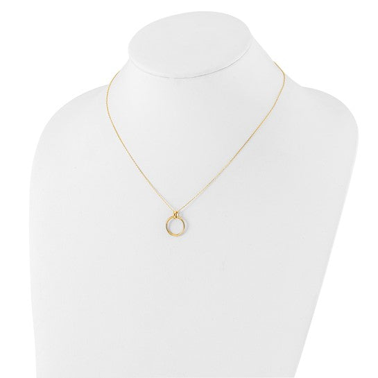 Herco 14K Polished Intertwined Hexagons 18 inch Necklace