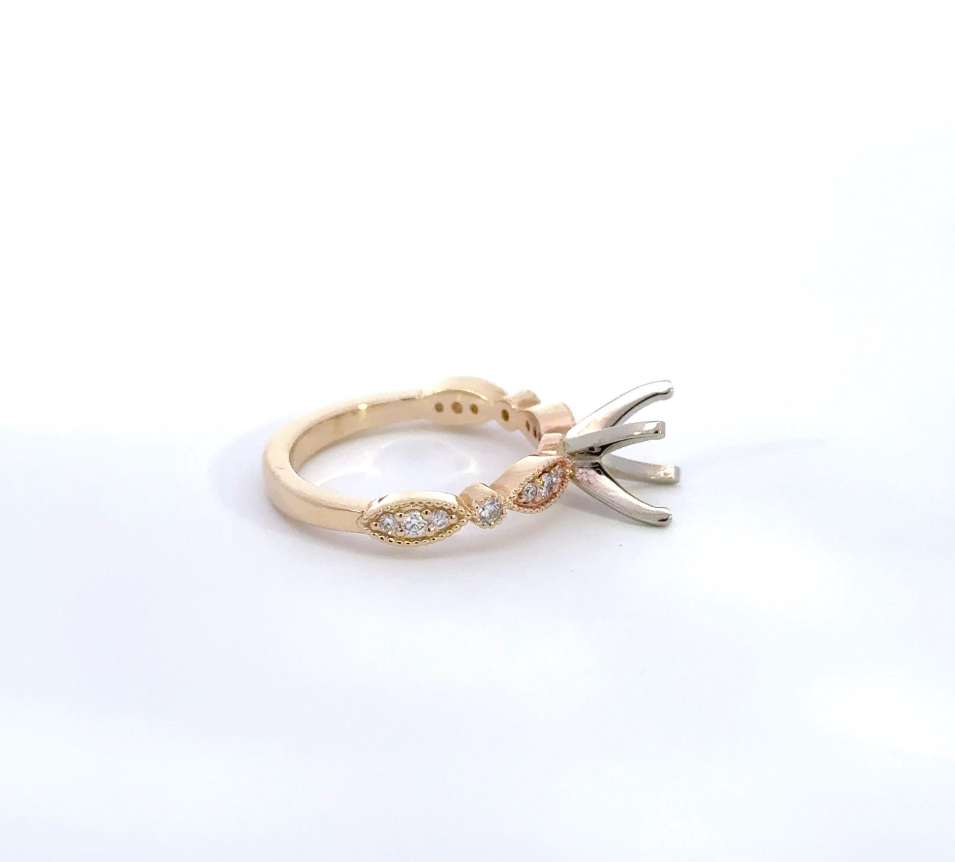 Vela Lab Diamond Semi-Mount Engagement Ring