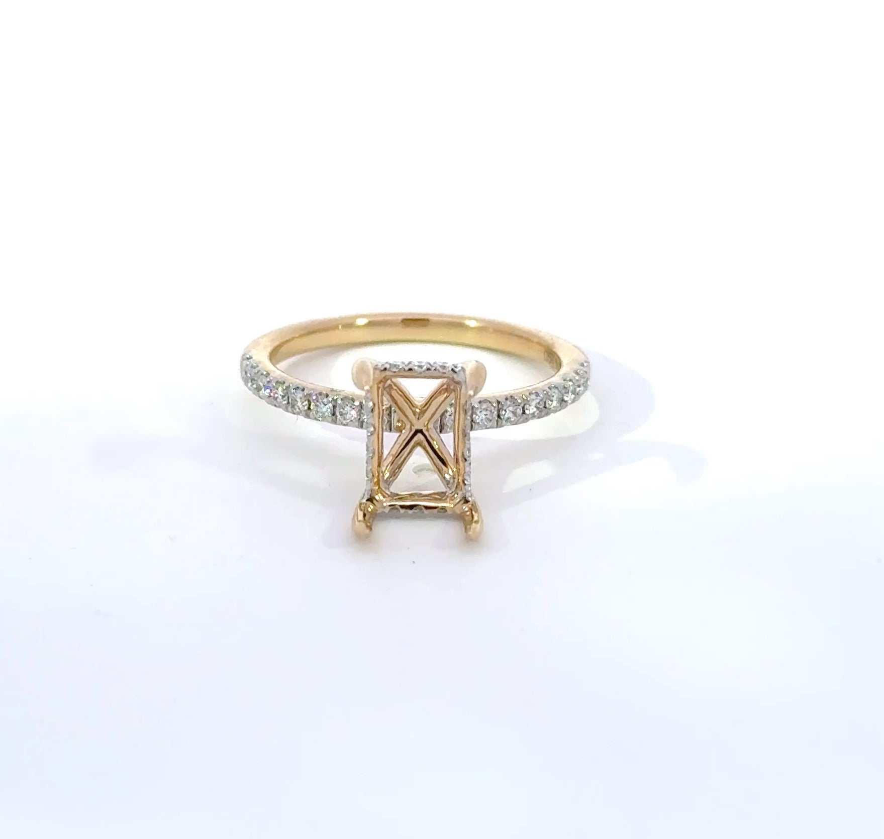 Vega Lab Diamond Semi-Mount Engagement Ring