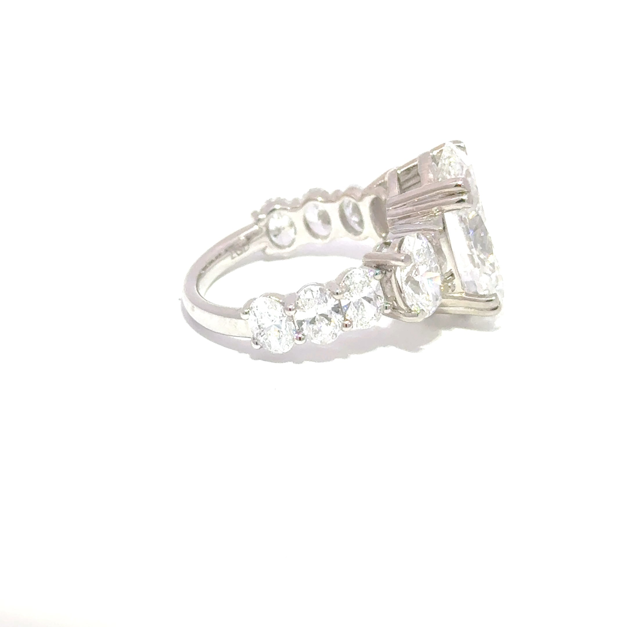 14KW LAB DIAMOND BRIDAL RING 8.98CTW