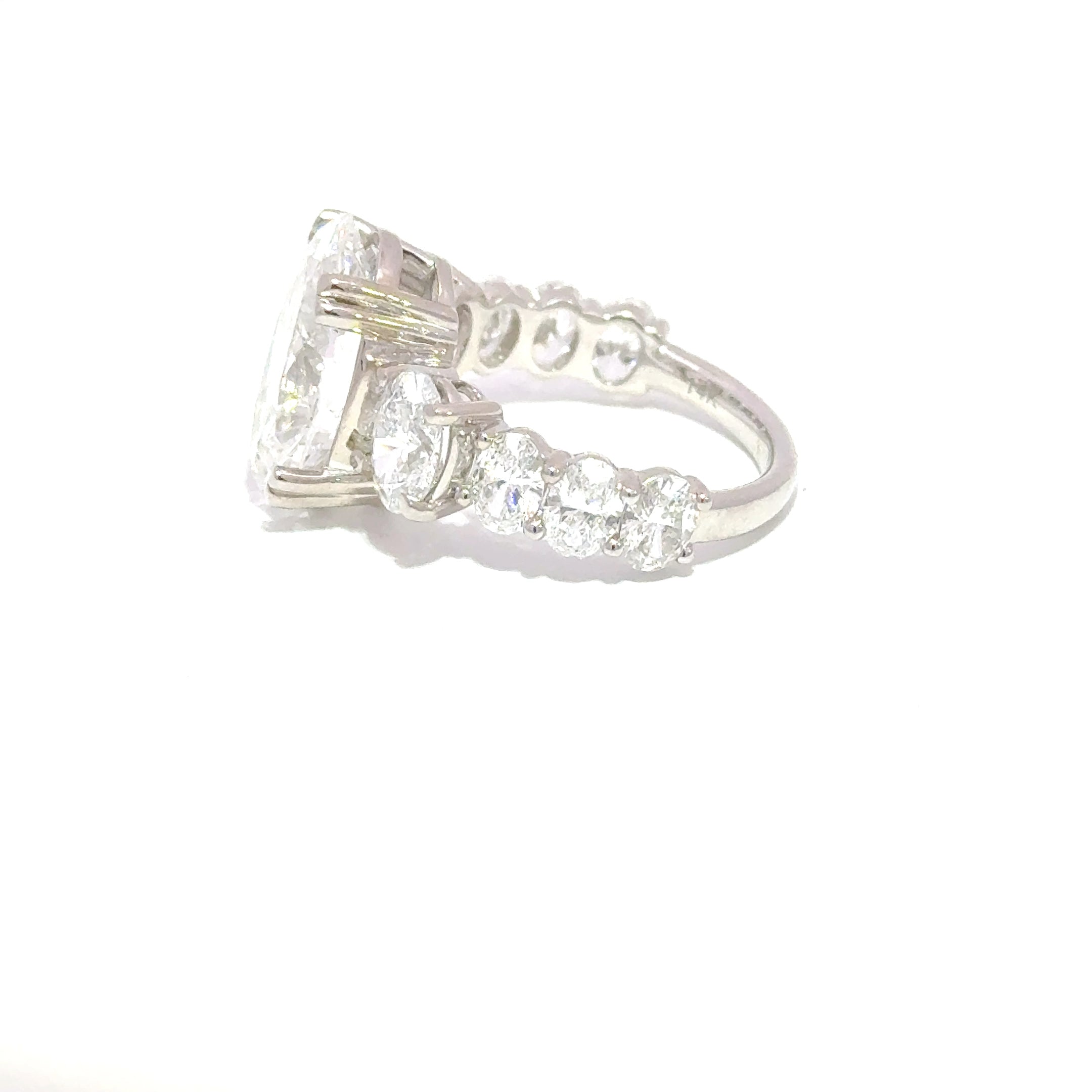 14KW LAB DIAMOND BRIDAL RING 8.98CTW