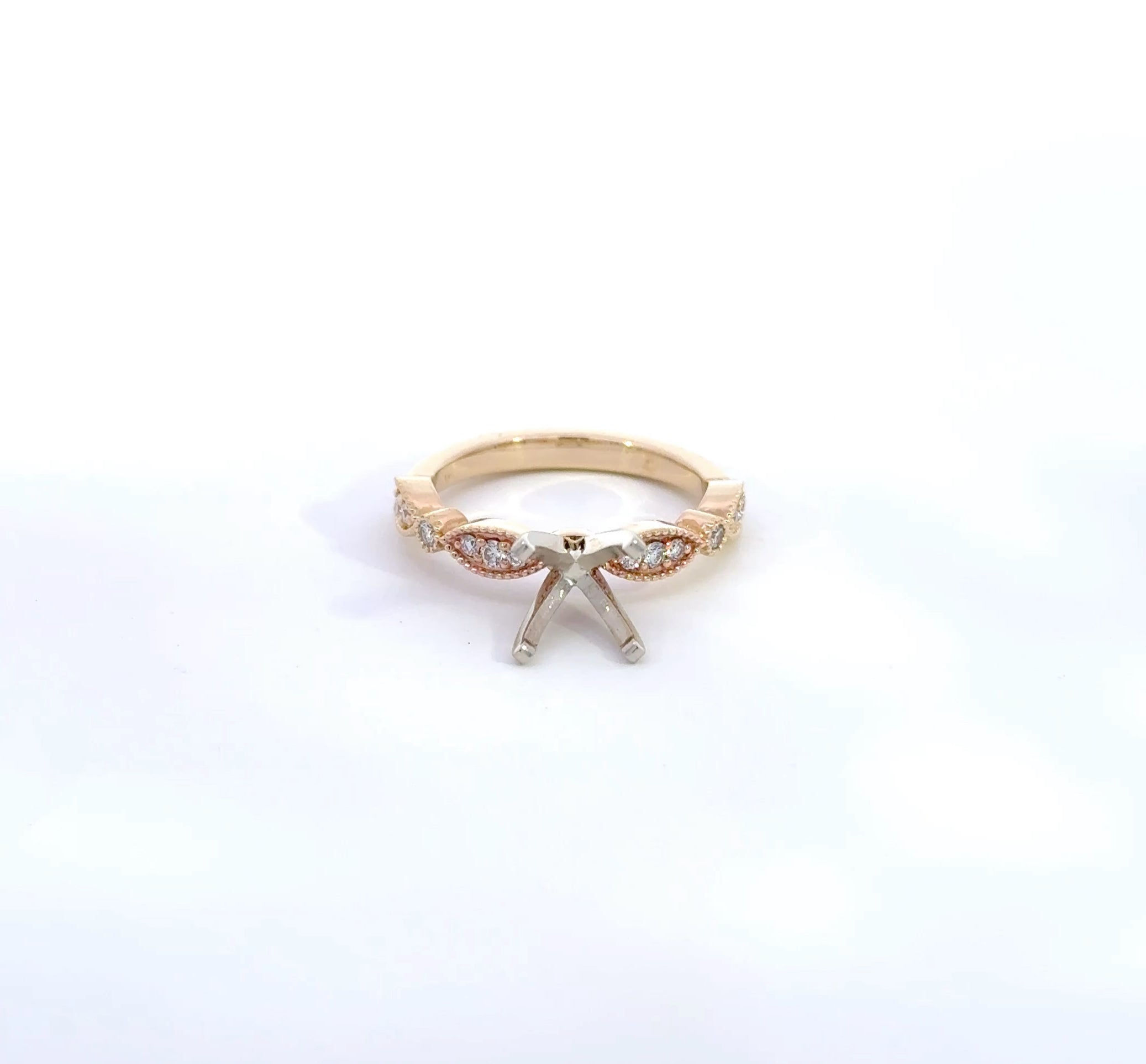 Vela Lab Diamond Semi-Mount Engagement Ring
