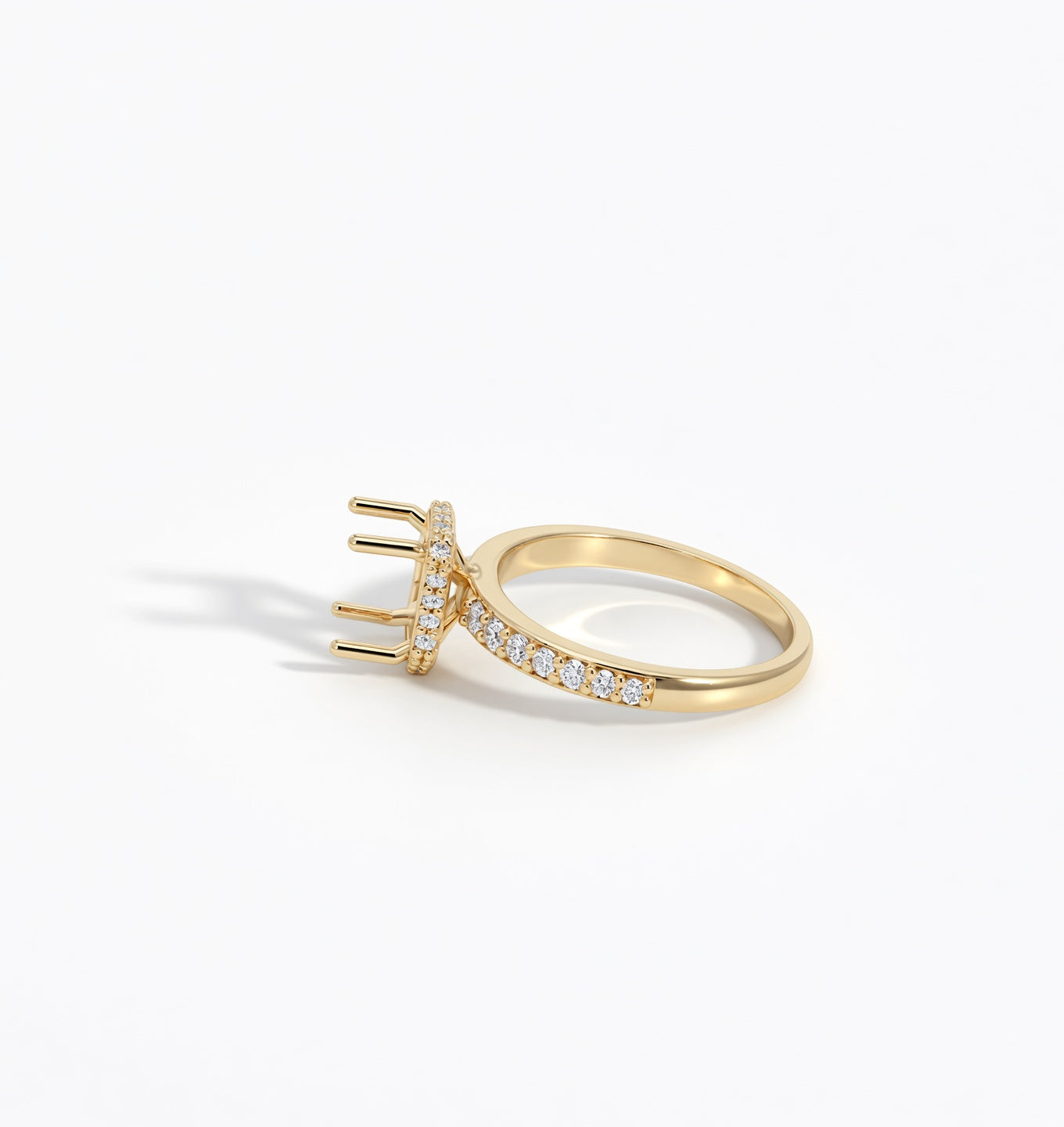 Auric Lab Diamond Semi-Mount Engagement Ring