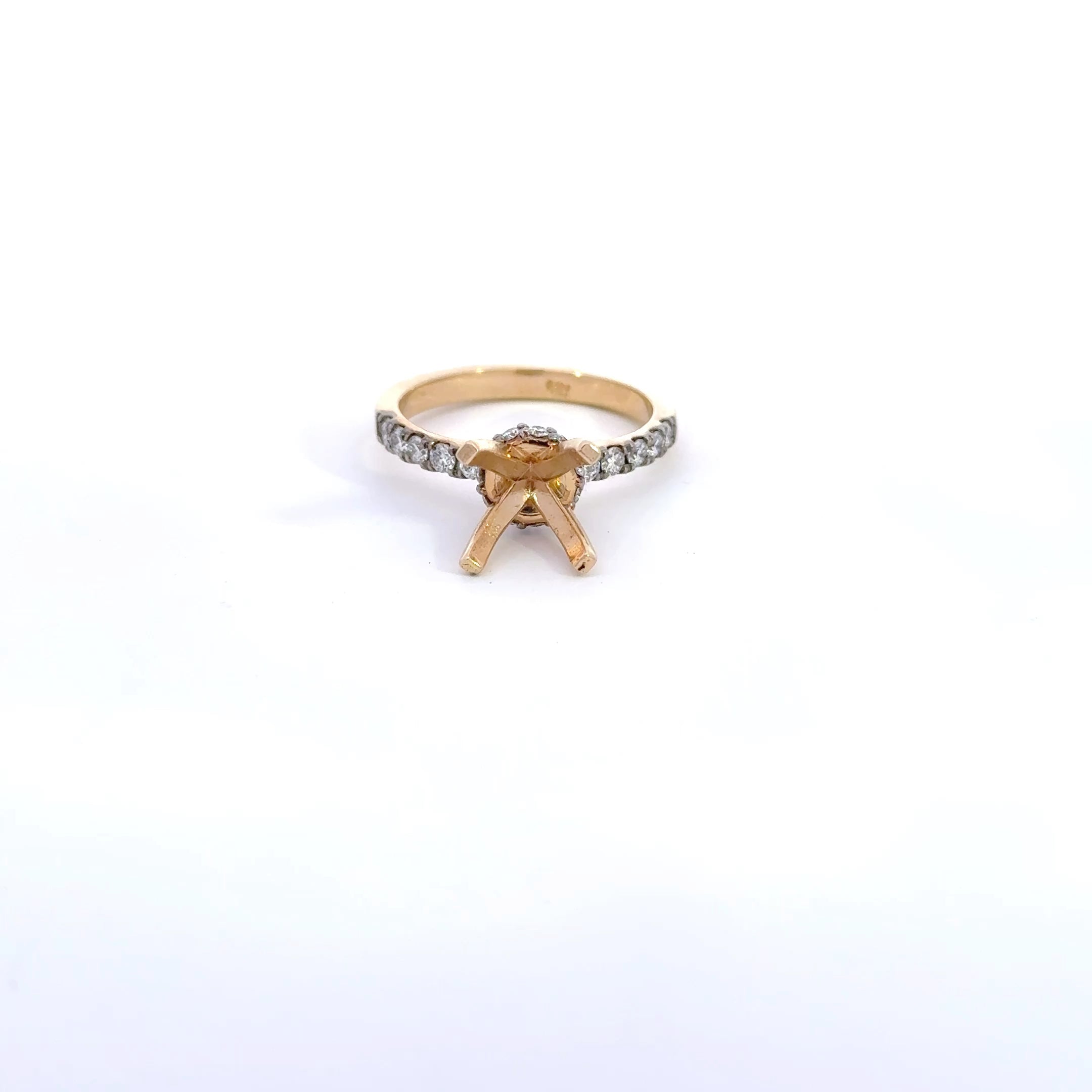 Mira Lab Diamond Semi-Mount Engagement Ring