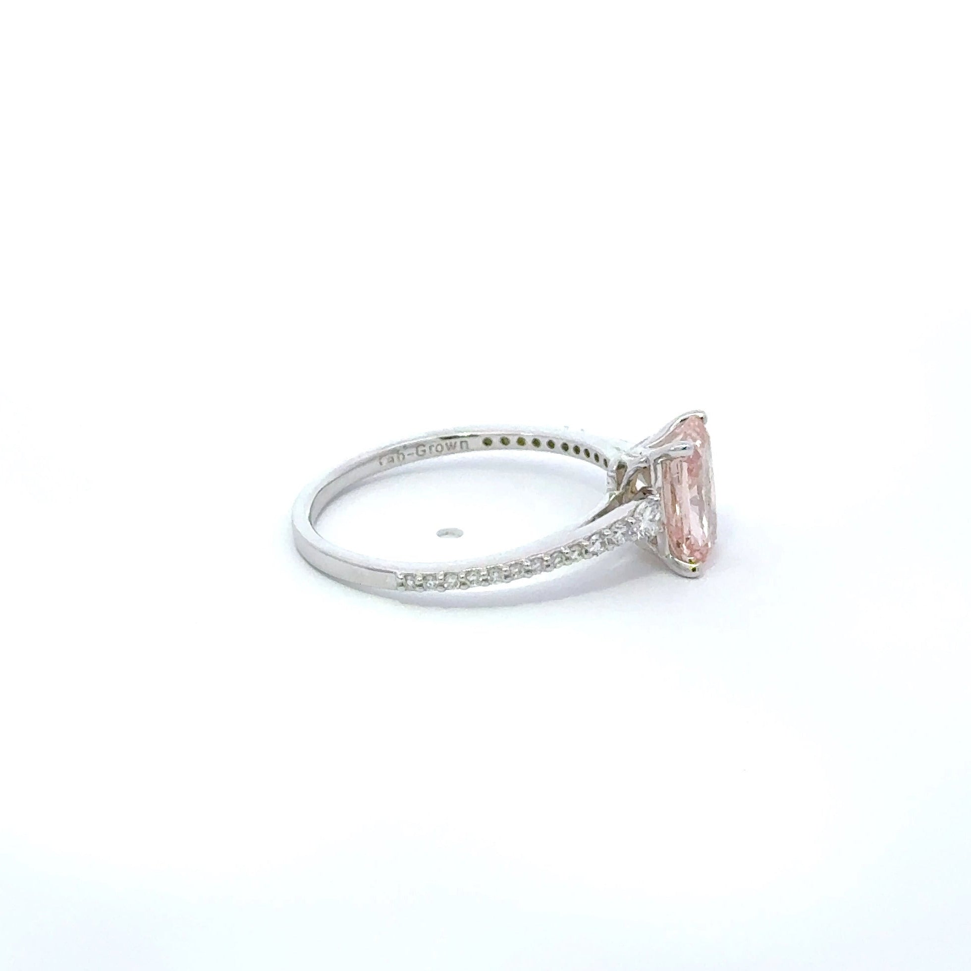 Seren Lab Pink Diamond Engagement Ring