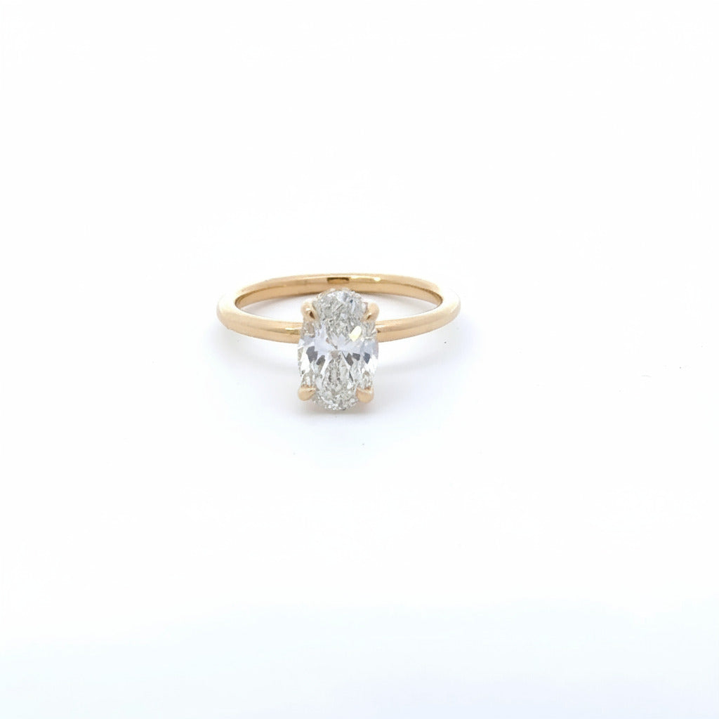 Lumen Lab Diamond Solitaire Engagement Ring