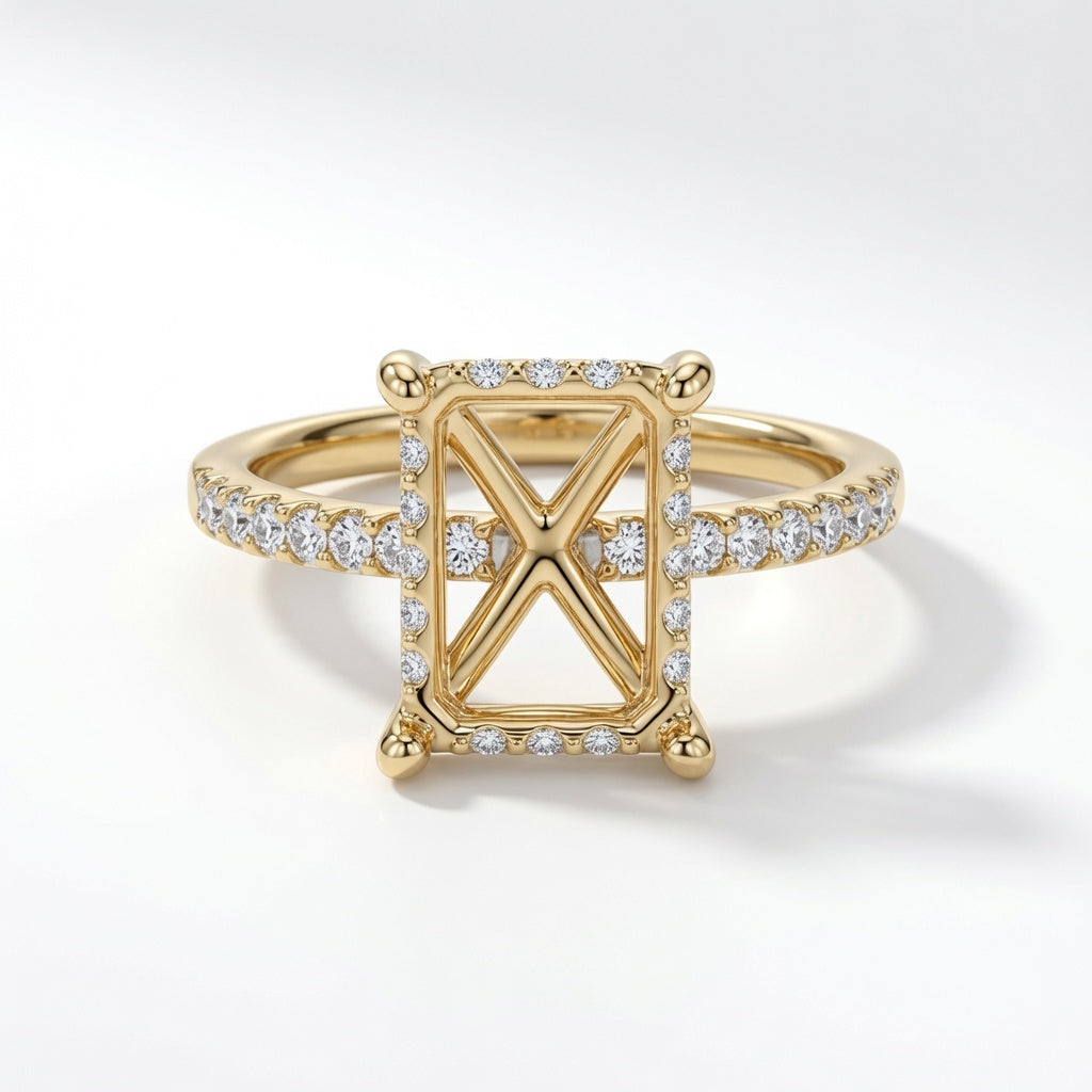 Ara Lab Diamond Semi-Mount Engagement Ring