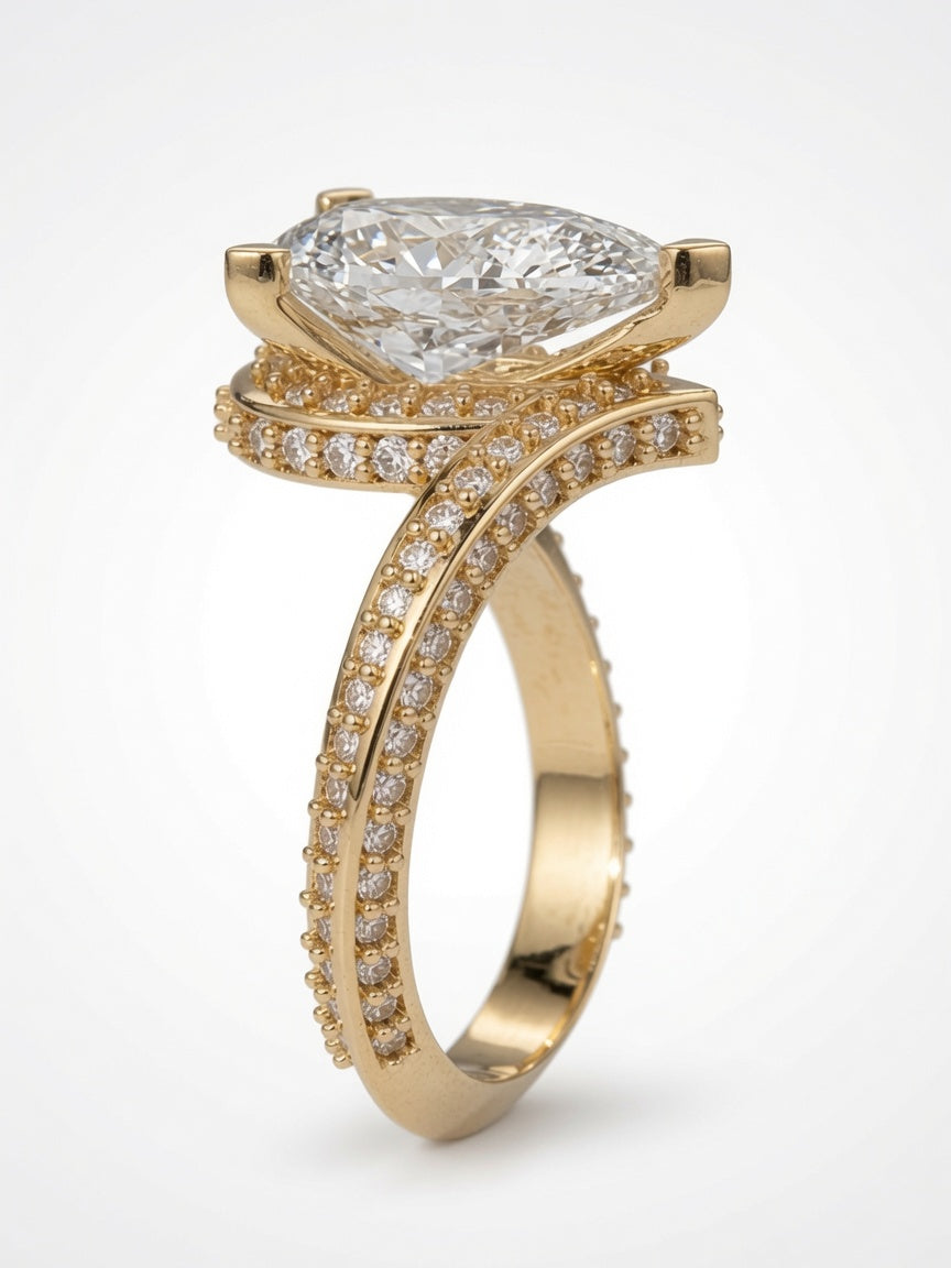 The Ridge Lab Diamond Engagement Ring