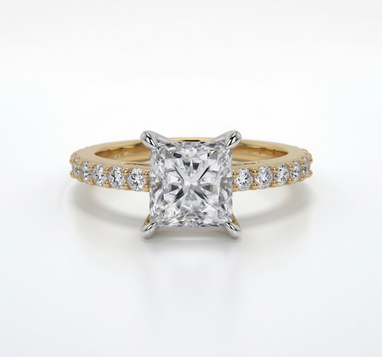 Castor Lab Diamond Semi-Mount Engagement Ring