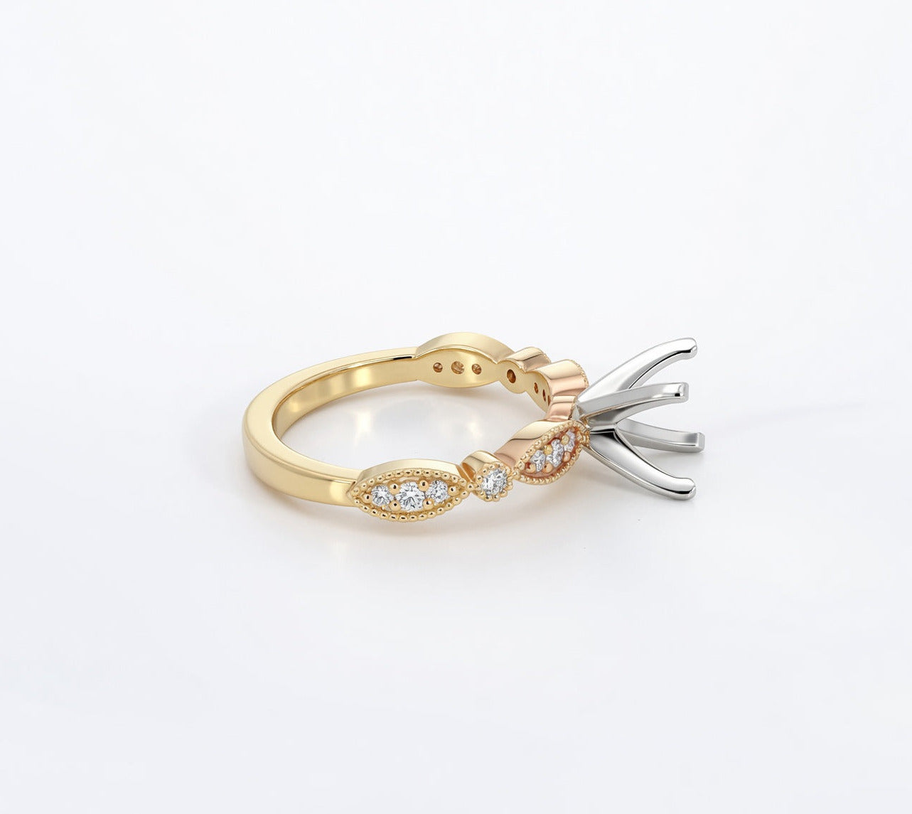 Vela Lab Diamond Semi-Mount Engagement Ring
