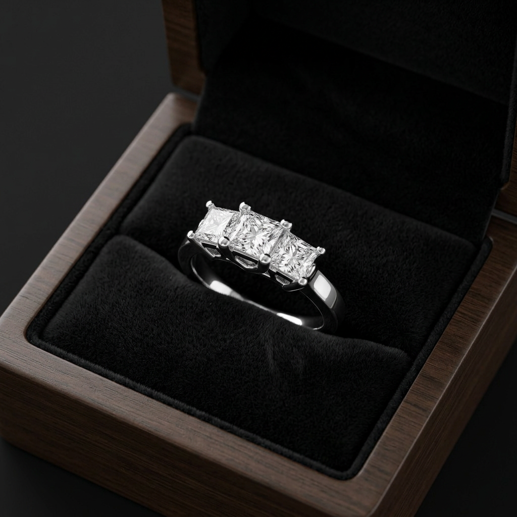 The Trinity 3-Stone Bridal Ring